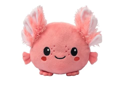 moses. Flauschiges Wende-Axolotl, niedliches Stimmungs-Kuscheltier für Kinder, wendbares Stofftier mit einem glücklichen und traurigen Gesicht, waschbares und pflegeleichtes Plüschtier von moses