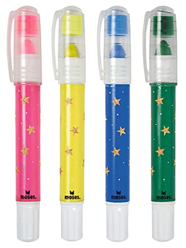 moses. Metallic-Wachsmaler Sternenstaub 4er Set, herausdrehbare Wachsmalstifte mit Metallic-schimmer, für Kinder moses. Metallic-Wachsmaler Sternenstaub 4er Set, herausdrehbare Wachsmalstifte mit Metallic-schimmer, für Kinder von moses