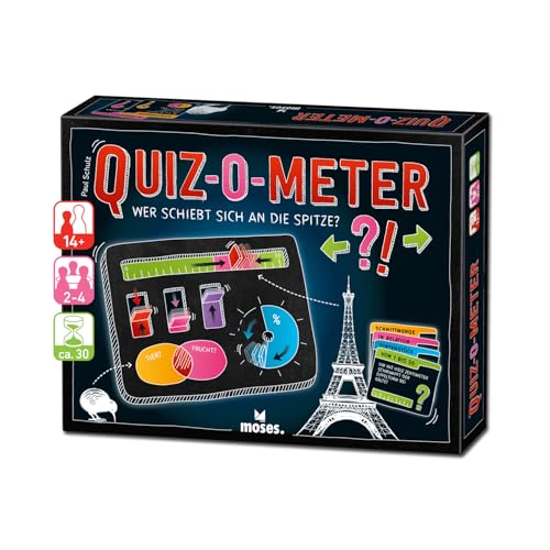 moses. Quiz-O-Meter, Wer schiebt Sich an die Spitze? – interaktives Schätz-Quiz mit cleverer Antworttafel, 240 Fragen voller Aha-Momente, Familienspiel & Partyspiel für 2–4 Spielende ab 14 Jahren moses. Quiz-O-Meter, Wer schiebt Sich an die Spitze? – interaktives Schätz-Quiz mit cleverer Antworttafel, 240 Fragen voller Aha-Momente, Familienspiel & Partyspiel für 2–4 Spielende ab 14 Jahren von moses
