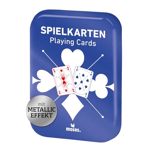 moses. Spielkarten Classic – stilvolles Kartenset für Erwachsene & Kinder, für Skat, Poker, Mau Mau & mehr, ab 6 Jahren, 2+ Spieler, Blau moses. Spielkarten Classic – stilvolles Kartenset für Erwachsene & Kinder, für Skat, Poker, Mau Mau & mehr, ab 6 Jahren, 2+ Spieler, Blau von moses