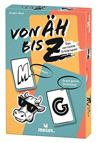 moses 4033477901569 Buchstaben Äh bis Z, das verrückte Erklärspiel für Schnelldenker, Ratespiel für lustige Spieleabende, Gesellschaftsspiel ab 12 Jahren für 3-8 Spieler von moses