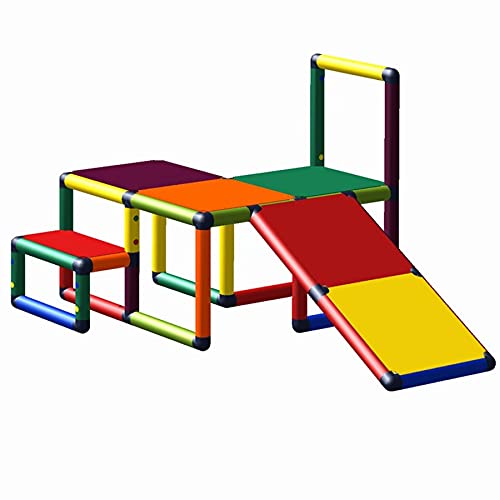 Move and stic Einsteiger Sissi Spielplattform mit Kleinkindrutsche für Kinderzimmer oder Spielzimmer genauso geeignet wie im Garten Multicolor von move and stic