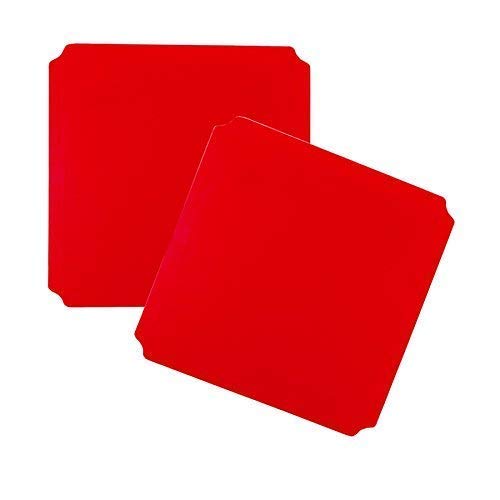 Moveandstic 2er Set Platte rot 40x40 cm von move and stic