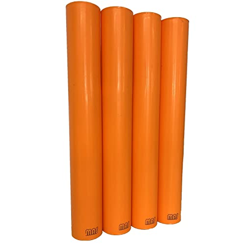 move and stic - Rohr 35 cm Zubehör zu Mas zum Erweitern für Klettergerüste, Spielhauser, Bällebad (4er Set orange) von move and stic