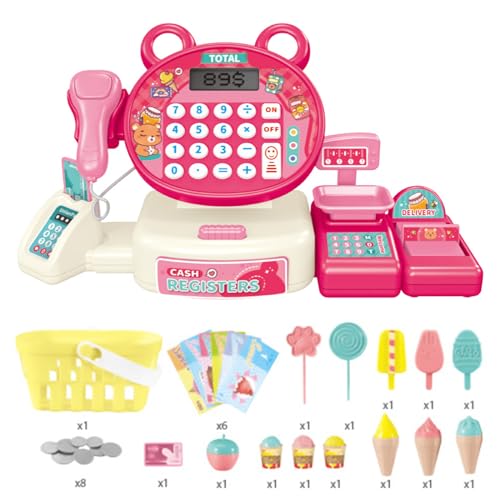mozall Registrierkasse Supermarkt Spielzeug Set Scanner Realistisches Rollenspiele Supermarkt Spielzeug Geschenk von mozall