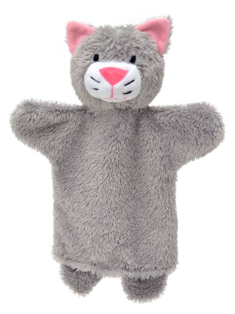 Handpuppe Kätzchen grau, 27cm - Kaspertheater Handpuppen von munabo