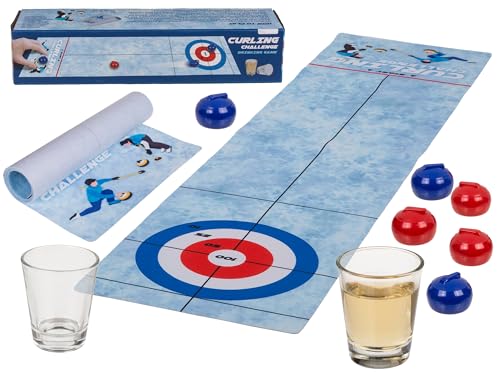 mucHome Tischtrinkspiele Gesellschaftsspiele Partyspiele Sommerspiele Feierspiele (Tisch-Curling) von mucHome