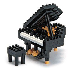 mugesch Klemmbausteine 3D-Puzzle Piano - Schönes Geschenk für Musiker von mugesch