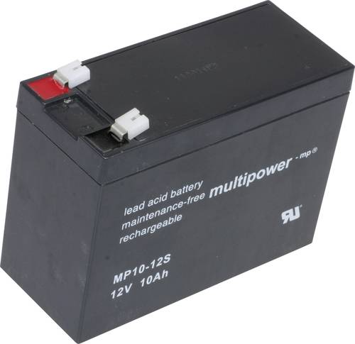 Multipower PB-12-10-4,8 MP10-12S Bleiakku 12V 10Ah Blei-Vlies (AGM) (B x H x T) 151 x 118.5 x 65mm F von MULTIPOWER