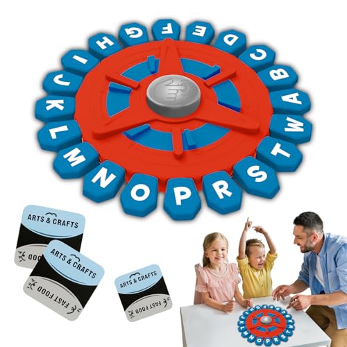 mumba Think Words Spiel Deutsch,Brettspiele Wortspiel Buchstaben Spiel Quickstop Spiel für Erwachsene Kinder Wörter Sturm Spiel Buchstaben Drücken Wortspiel Familienspiel für 2-8 Spieler Ab 8 Jahren von mumba