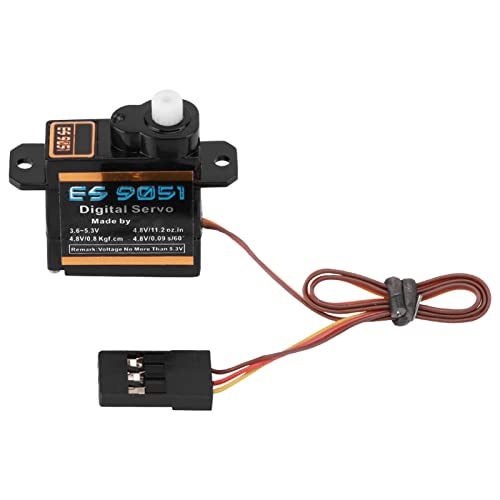 mumisuto 4.3g Micro Rc Servo Servomotor Metall Getriebe Digital Servo, 0,8 kg Drehmoment für 3D F3P RC Flugzeug von mumisuto