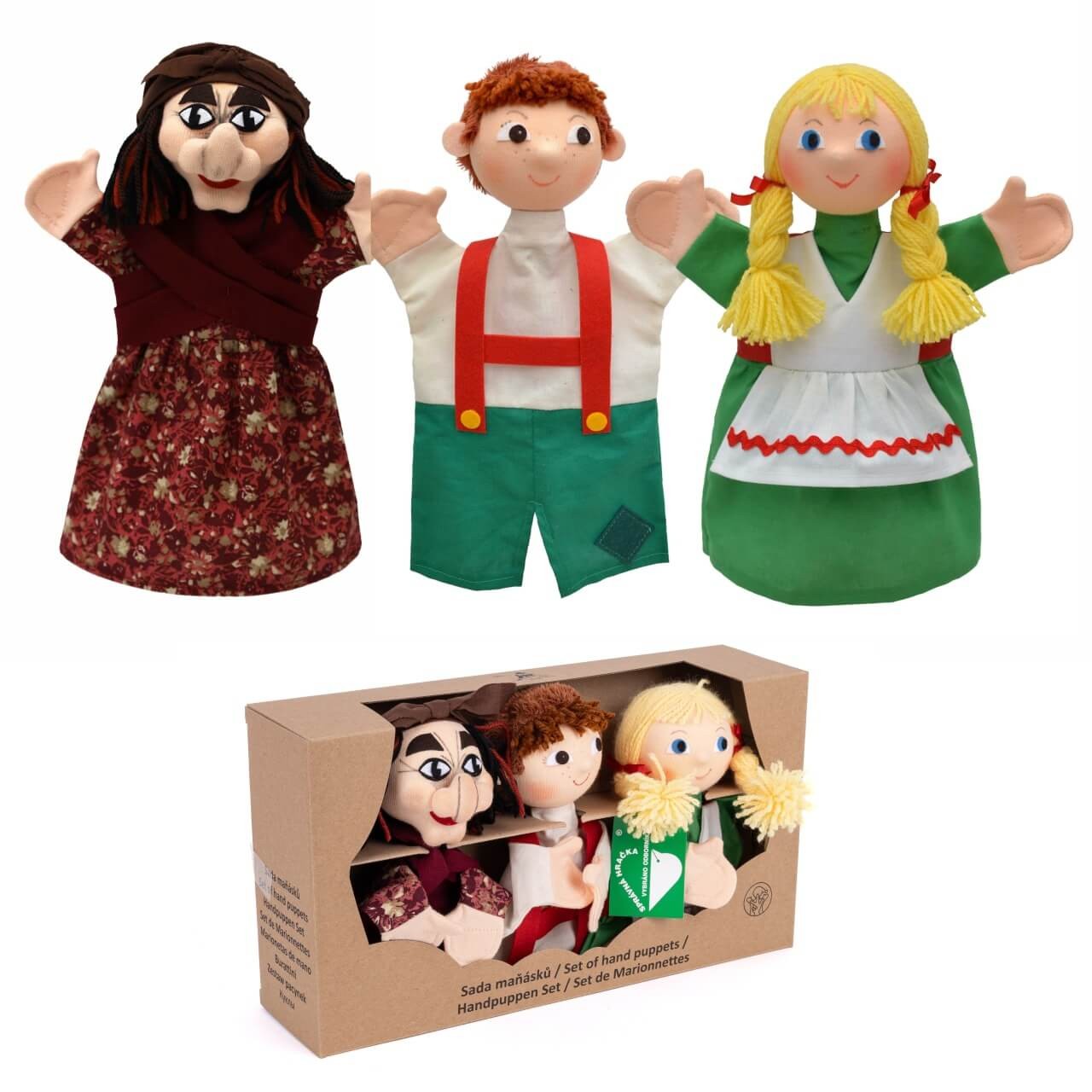 Box Handpuppen-Set Hänsl und Gretl – Märchenhaftes Puppentheater für Kinder Box Handpuppen-Set Hänsl und Gretl – Märchenhaftes Puppentheater für Kinder von munabo