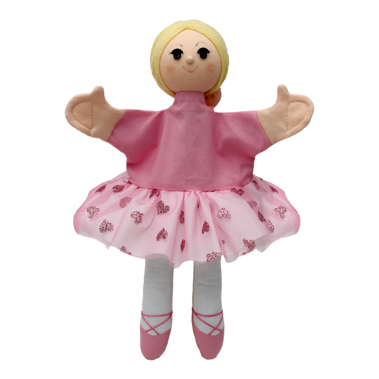 Handpuppe Ballerina Sara, mit Beinen, 32 cm – Tänzerin für das Puppentheater Handpuppe Ballerina Sara, mit Beinen, 32 cm – Tänzerin für das Puppentheater von munabo