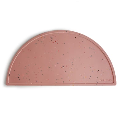 mushie Tischset Silikon, Pink Confetti von mushie