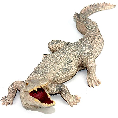 Musykrafties Jumbo-Spielset, Spielfiguren aus Plastik, Afrika, Dschungel, Tiere Gray Nile Crocodile von musykrafties