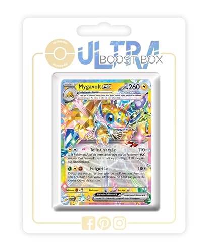 my-booster SV07-FR24-UB-051 Mygavolt ex (Voltula ex) 051/142 Terakristall-Myboost X, Écarlate et Violet 7 Couronne Stellaire, Box mit 10 französisch Pokémon-Karten von my-booster