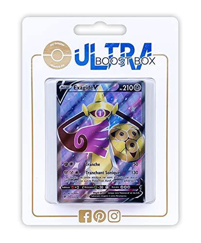 my-booster SWSH04-FR24-UB-177 Exagide V (Durengard V) 177/185 Full Art-Ultraboost X Epée et Bouclier, 4 Voltage Éclatant, Box mit 10 französisch Pokémon-Karten von my-booster