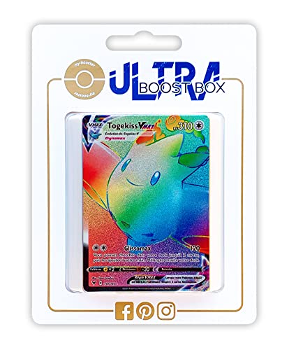 my-booster SWSH04-FR24-UB-191 Togekiss VMAX (Togekiss VMAX) 191/185 Geheimer Regenbogen-Ultraboost X Epée et Bouclier, 4 Voltage Éclatant, Box mit 10 französisch Pokémon-Karten von my-booster