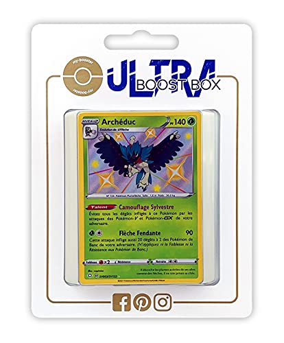 my-booster SWSH045-FR25-UB-SV003 Archéduc (Silvarro) SV003/SV122 Geheimer Schillerndes-Myboost X Epée et Bouclier, 4.5 Destinées Radieuses, Box mit 10 französisch Pokémon-Karten von my-booster