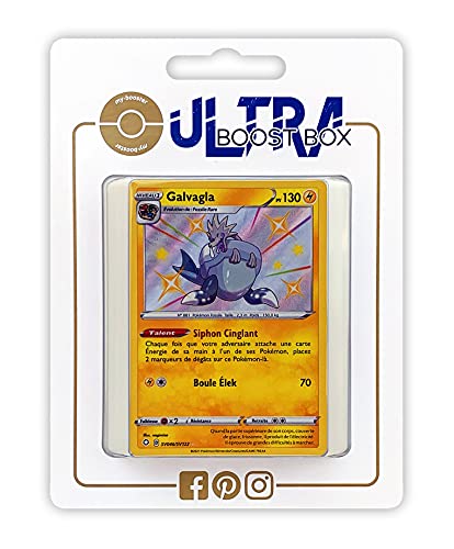 my-booster SWSH045-FR25-UB-SV046 Galvagla (Lecryodon) SV046/SV122 Geheimer Schillerndes-Myboost X Epée et Bouclier, 4.5 Destinées Radieuses, Box mit 10 französisch Pokémon-Karten von my-booster