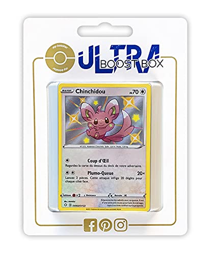 my-booster SWSH045-FR25-UB-SV093 Chinchidou (Picochilla) SV093/SV122 Geheimer Schillerndes-Myboost X Epée et Bouclier, 4.5 Destinées Radieuses, Box mit 10 französisch Pokémon-Karten von my-booster