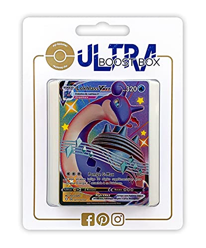 my-booster SWSH045-FR25-UB-SV111 Lokhlass VMAX (Lapras VMAX) SV111/SV122 Schillerndes Geheimer Full Art-Myboost X Epée et Bouclier, 4.5 Destinées Radieuses, Box mit 10 französisch Pokémon-Karten von my-booster