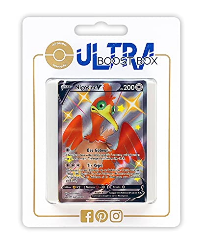 my-booster SWSH045-FR25-UB-SWSH086 Nigosier V (Urgl V) SWSH086 Schillerndes Full Art-Myboost X Epée et Bouclier, 4.5 Destinées Radieuses, Box mit 10 französisch Pokémon-Karten von my-booster