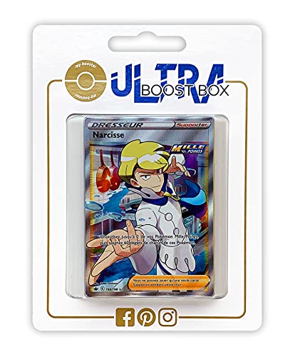 my-booster SWSH06-FR24-UB-198 Narcisse (Narcisse) 198/198 Fließender-Angriff Full Art Trainer, Ultraboost X Epée et Bouclier 6 Règne de Glace, Box mit 10 französisch Pokémon-Karten von my-booster