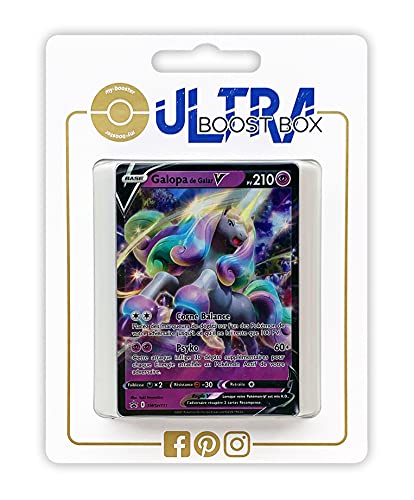 my-booster SWSH06-FR24-UB-SWSH111 Galopa de Galar V (Galar-Gallopa V) SWSH111, Ultraboost X Epée et Bouclier 6 Règne de Glace, Box mit 10 französisch Pokémon-Karten von my-booster