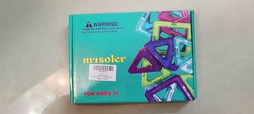 mysoler Magnetische Bausteine 62 Teile, Magnetspielzeug Magneten Kinder Magnetbausteine Magnet Spielzeug von mysoler