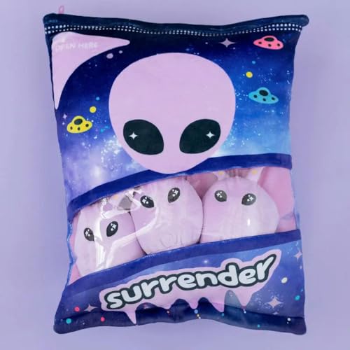 Neue Alien Plüsch Pudding Tasche Mini Ball Alien Puppe Plüsch Kissen Geburtstagsgeschenk für Kinder Jungen 45CM 2 von mzDxLy