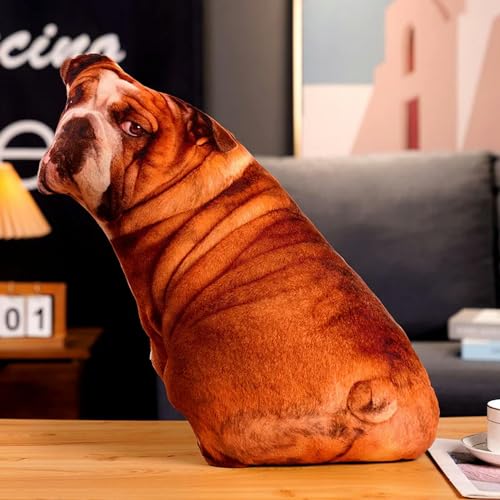 mzDxLy 3D Hund Plüsch Kissen Lebensecht Shiba Inu Corgi Hund Bulldogge Sofa Schlafzimmer Kissen Kinder Spielzeug Wohnkultur Geburtstag 50cm 6 von mzDxLy