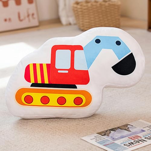 mzDxLy Cartoon Auto Kissen, Kissen, Bagger, Kinder Plüschtiere, Puppengeschenke, Geburtstagsgeschenke, 55CM 7 von mzDxLy