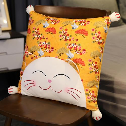 mzDxLy Cushion Cartoon cat Round seat Cushion Plush Toy Home Sofa Pillow Kids Birthday Gift 40CM 6 von mzDxLy