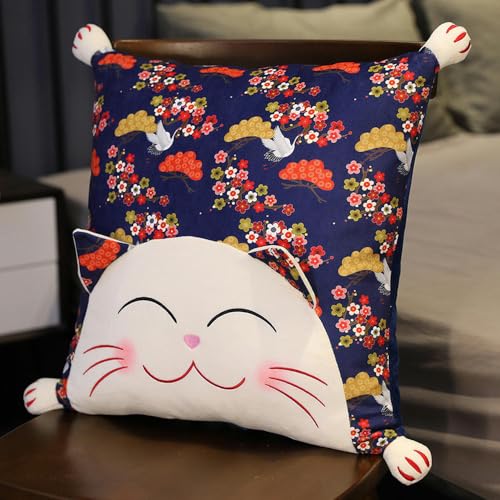 mzDxLy Cushion Cartoon cat Round seat Cushion Plush Toy Home Sofa Pillow Kids Birthday Gift 40CM 7 von mzDxLy