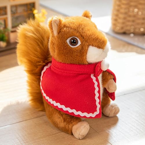 mzDxLy Eichhörnchen, Waschbären, Plüschtiere, Souvenirs, Puppen, Puppen, Kinder-Stoffpuppengeschenke, Kindergeburtstagsgeschenke, 30CM 6 von mzDxLy