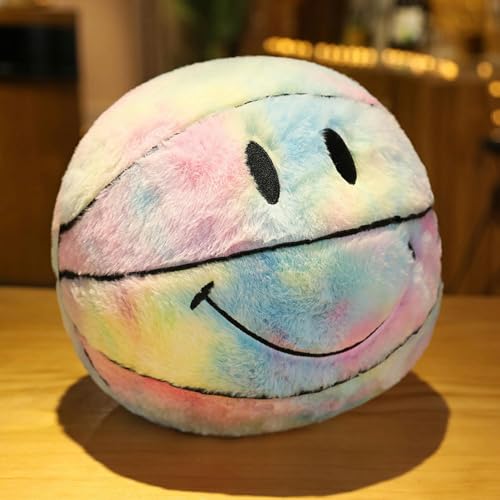 mzDxLy Einfaches Smiley Gesicht Basketball Puppe Ball Lächeln Gesicht Kissen Kinder Plüschtier Geschenk Geburtstagsgeschenk 30CM 2 von mzDxLy