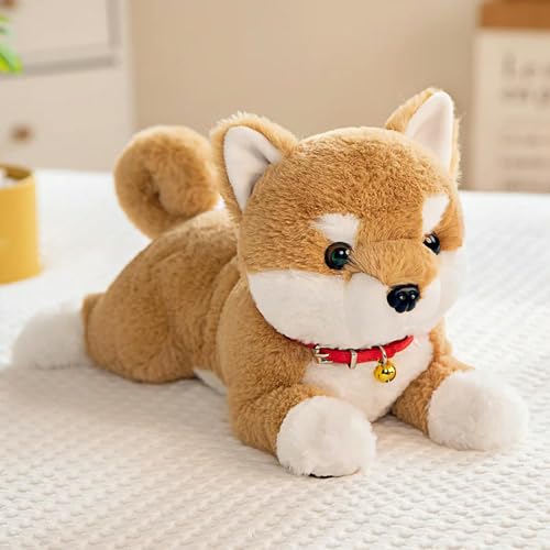 mzDxLy Flauschige Shiba Inu Plüschtier Plüsch süßer Welpe Haustier Flauschige Puppe Geburtstagsgeschenk für Kinder 38cm 1 von mzDxLy