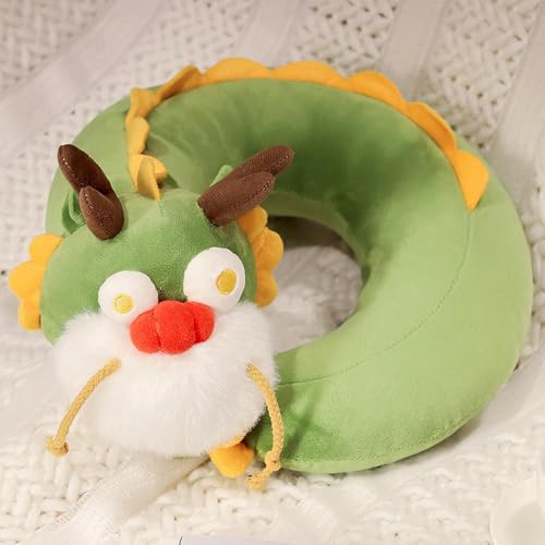 mzDxLy Jahr des Drachen Maskottchen Drache Kissen Nackenkissen Unternehmen Jahrestreffen Event Geschenke Kinder Geburtstagsgeschenke 30CM 1 von mzDxLy