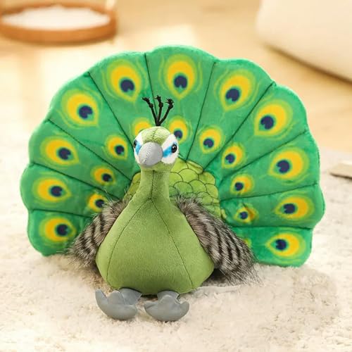 mzDxLy Kawaii Pfau Plüschtier Plüsch Tier Niedliche Plüsch Vogel Pfau Puppe Spielzeug Kinder Mädchen Geburtstagsgeschenk Kreative Dekoration 25cm 1 von mzDxLy