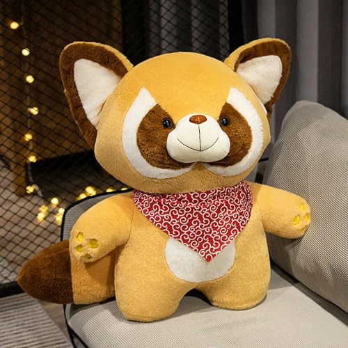 mzDxLy Kawaii Plüsch Waschbär Spielzeug Plüsch Cartoon Tier Bär Schal Puppe Kissen Kinder Mädchen Geburtstag 45cm 2 von mzDxLy