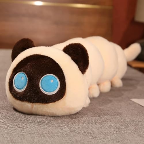 mzDxLy Kawaii Raupe Kissen Plüsch Katze Plüsch Puppe weiches Kissen süßes Geschenk für Mädchen Kinder Geburtstag 50cm 2 von mzDxLy