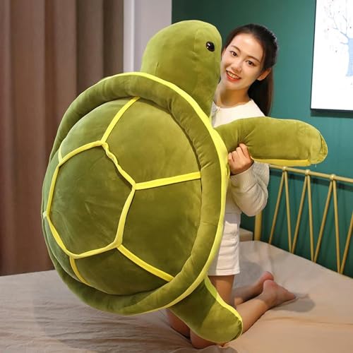 mzDxLy Kawaii Schildkröte Plüschtier Tier Puppe Schildkröte Kissen Geburtstagsgeschenk für Kinder Mädchen Dekoration 80cm 1 von mzDxLy