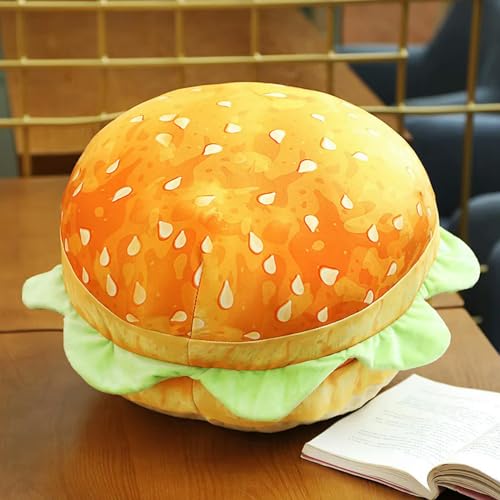 mzDxLy Kreative Hamburger Plüsch Kissen Brot Spielzeug Kawaii Kissen Geschenk für Kinder Mädchen Geburtstag 40CM 1 von mzDxLy