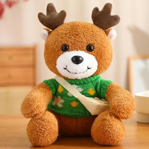 mzDxLy Kreative Weihnachten Hirsch Puppe Weihnachtsdekoration Geschenk Elch Puppe Anhänger Plüsch Spielzeug Kinder Geburtstagsgeschenk 30CM 14 von mzDxLy