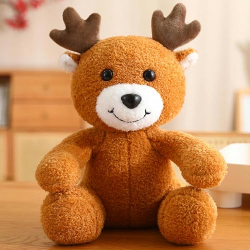 mzDxLy Kreative Weihnachten Hirsch Puppe Weihnachtsdekoration Geschenk Elch Puppe Anhänger Plüschtier Kinder Geburtstagsgeschenk 30CM 1 von mzDxLy