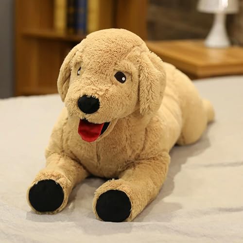 mzDxLy Labrador Hund Plüschtier Kreatives Tier Welpe Puppe Plüsch Tier Kinder Geburtstagsgeschenk 75cm A von mzDxLy