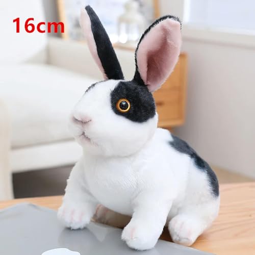 mzDxLy Lebensechte Hase Plüsch Tier Kaninchen Spielzeug Geschenke für Kinder Kawaii Puppe für Kinder 16cm 2 von mzDxLy