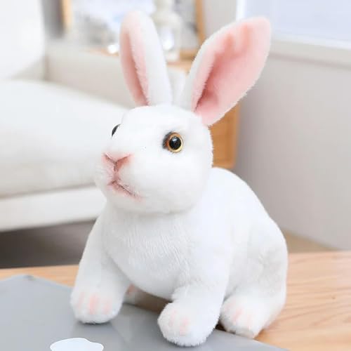 mzDxLy Lebensechte Hase Plüsch Tier Kaninchen Spielzeug Geschenke für Kinder Kawaii Puppe für Kinder 16cm 3 von mzDxLy