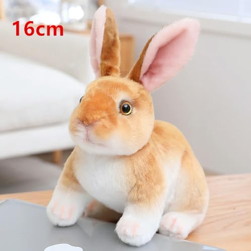 mzDxLy Lebensechte Hase Plüsch Tier Kaninchen Spielzeug Geschenke für Kinder Kawaii Puppe für Kinder 16cm 4 von mzDxLy